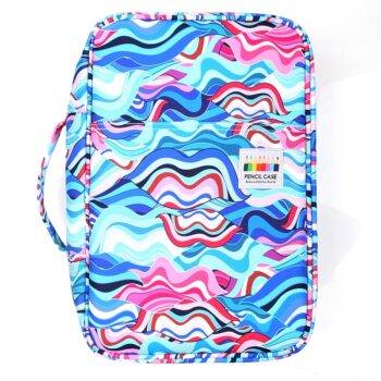 300 Slots Large Capacity Pencil Case - Blue Texture